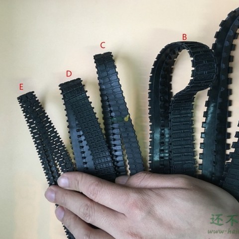 封闭式橡胶履带 遥控车遥控坦克模型DIY 机器人履带 履带轮胎