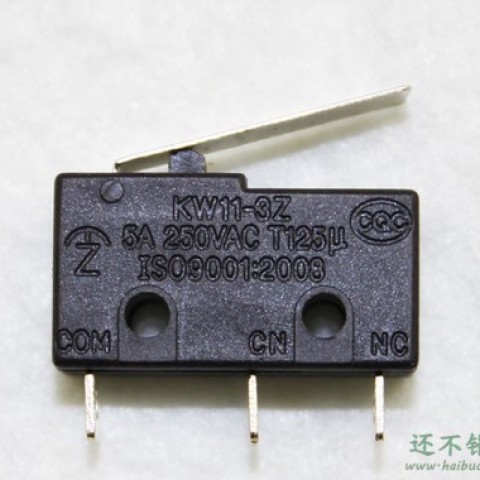 轻触开关 三脚 带柄 KW11-3Z 5A 250V 内扣JL024
