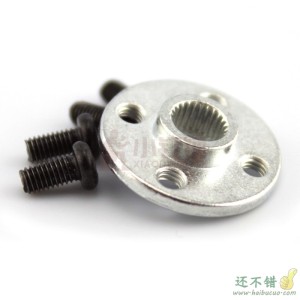 黑色小号25T铝合金属舵盘 迷你舵机固定件 机械臂配件 diy材料 圆