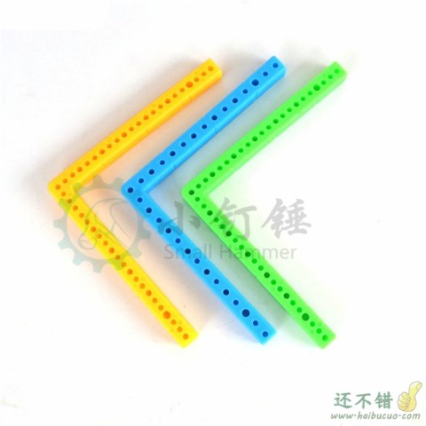L型 直角塑料条 轴架 车底盘 连接件 智能车配件 科技小制作材料