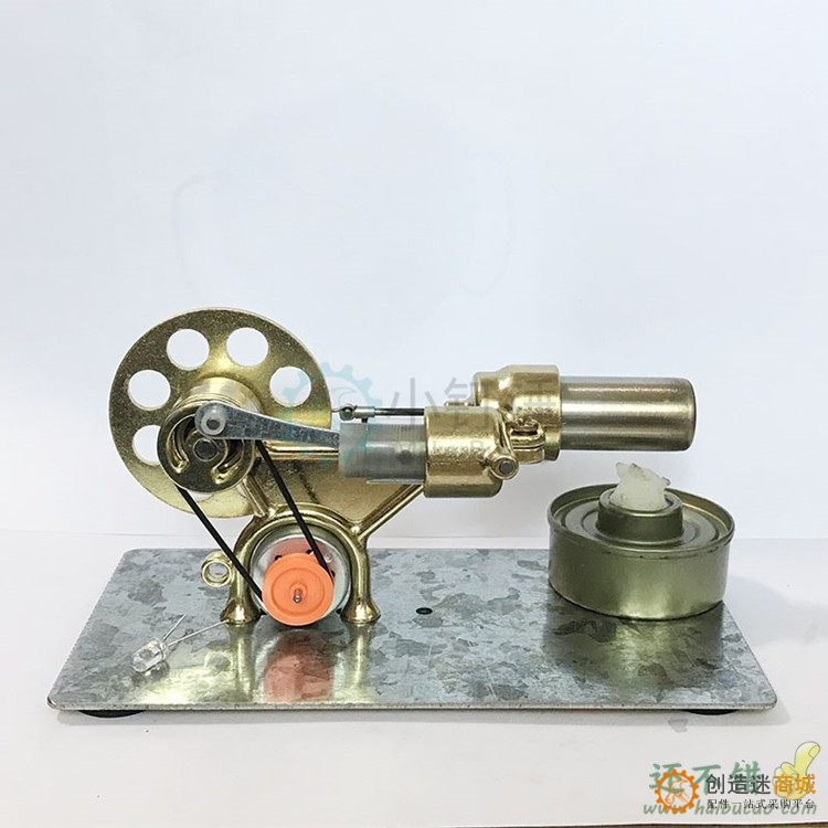 斯特林发动机小汽车蒸汽车物理实验科普科学小制作小发明玩具模型