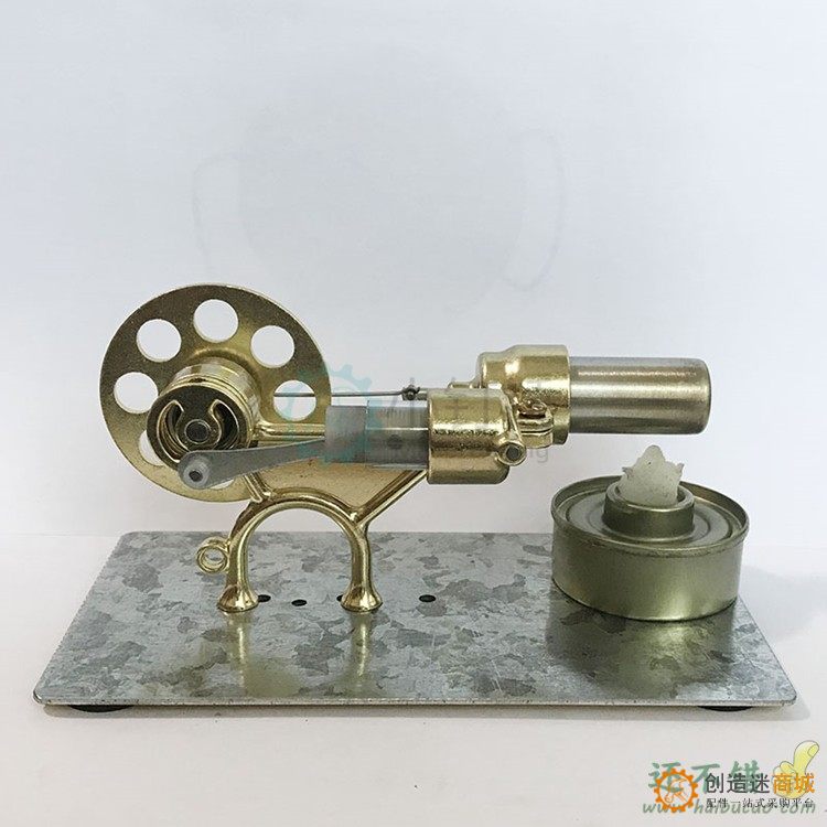 斯特林发动机小汽车蒸汽车物理实验科普科学小制作小发明玩具模型
