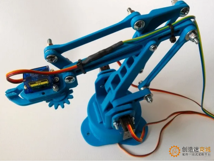 开源分享一款十分经典 的简单易操作的3D打印机器人臂