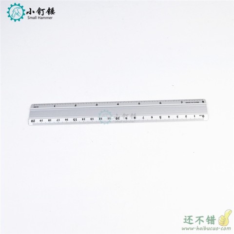 SN537  创意铝合金文具尺子  学生绘图裁切  20cm直尺 尺子