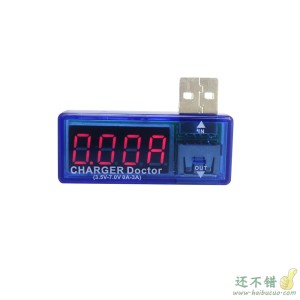 蓝色USB充电电流电压测试仪检测器电压表电流表检测USB设备 SNA37