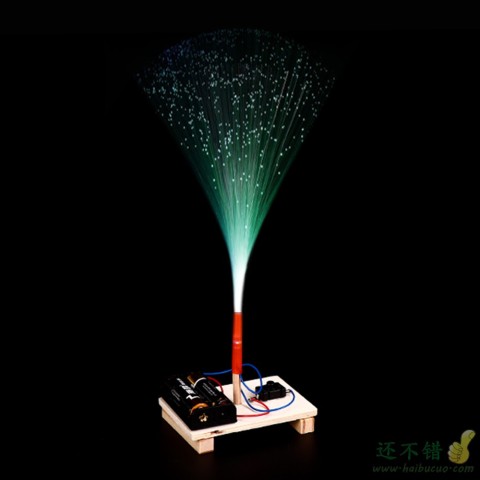 科技小制作发明小学生科学实验 手工材料 益智玩具 diy七彩光纤灯