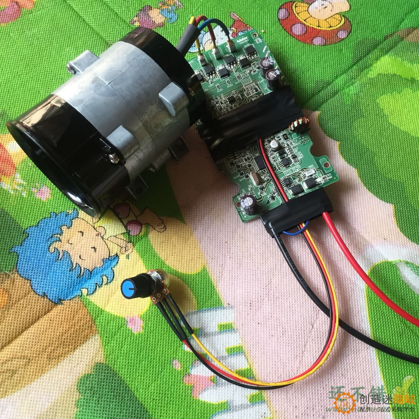 12V 暴力涡轮风机带控制板 汽车涡轮增压器 暴力风扇涡轮增压高速
