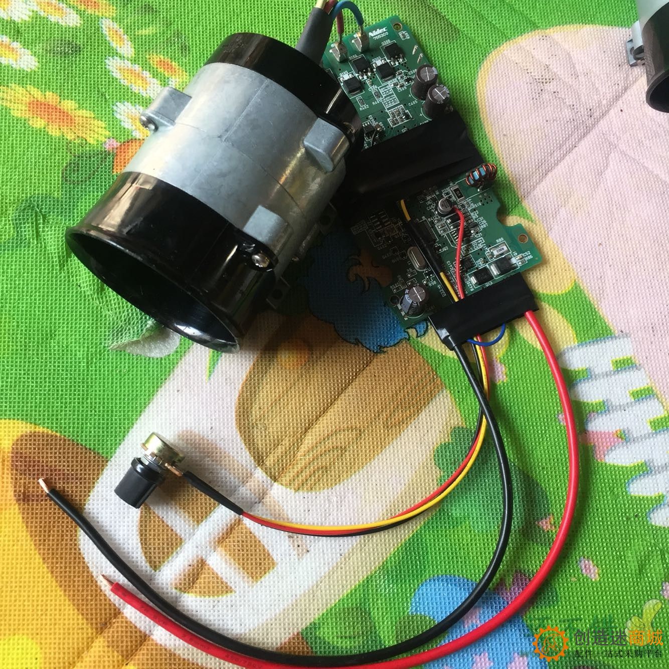 12V 暴力涡轮风机带控制板 汽车涡轮增压器 暴力风扇涡轮增压高速