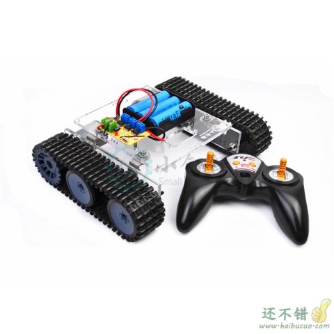 遥控坦克机器人底盘 DC9-12V DIY 亚克力履带车底盘 arduino 拼装