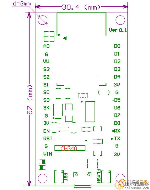 ESP8266串口wifi模块 NodeMCU Lua V3物联网开发板 CH340