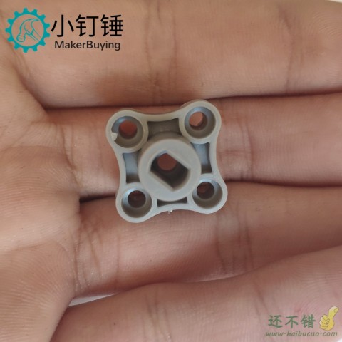 TT马达金属轴转兼容乐高联轴器塑料机器人配件智能小车 B239 651454T-TT马达金属轴转乐高十字轴 431903