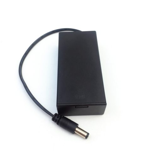 18650电池盒两节电池盒2节 充电座 带粗线 带盖开关 7.4v 带DC头