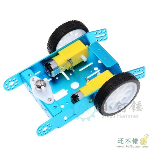 新款 拼装铝合金小车 机器人小车 智能小车底盘合金底盘 DIY