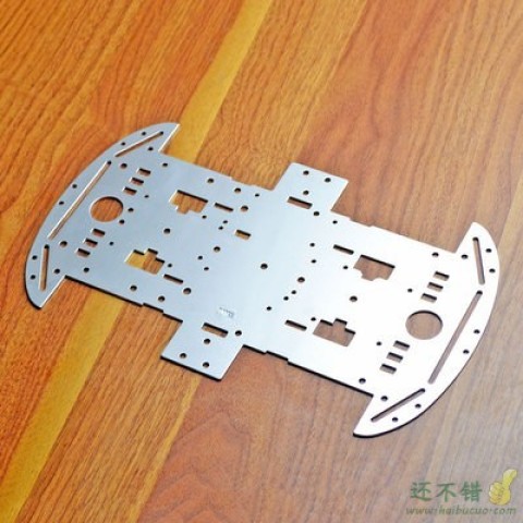 智能车stm32底盘底板智能小车板子4WD四驱小车铝合金弯折底盘