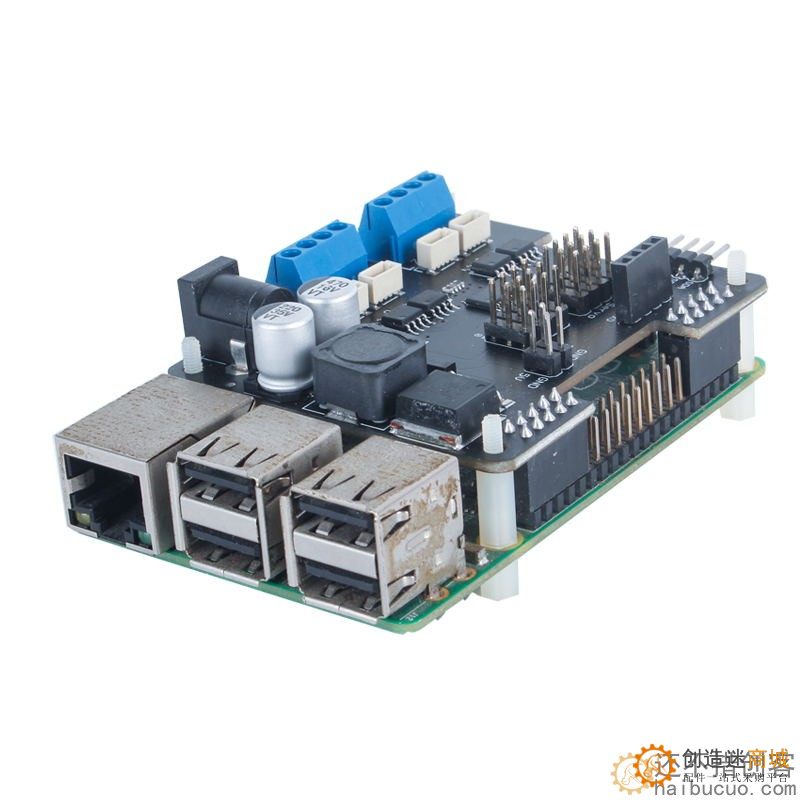 树莓派3机器人扩展板Stepper Motor HAT 电机/步进电机/舵机