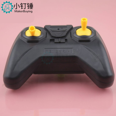 2.4G黑 滑翔机 风动力船 遥控 六通遥控器套装 油门推杆 驱动微调 六通道