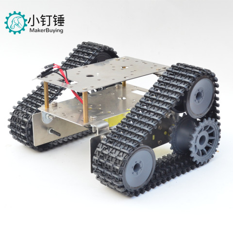 不锈钢双层越野SUV超经济坦克底盘智能小车履带机器人for arduino