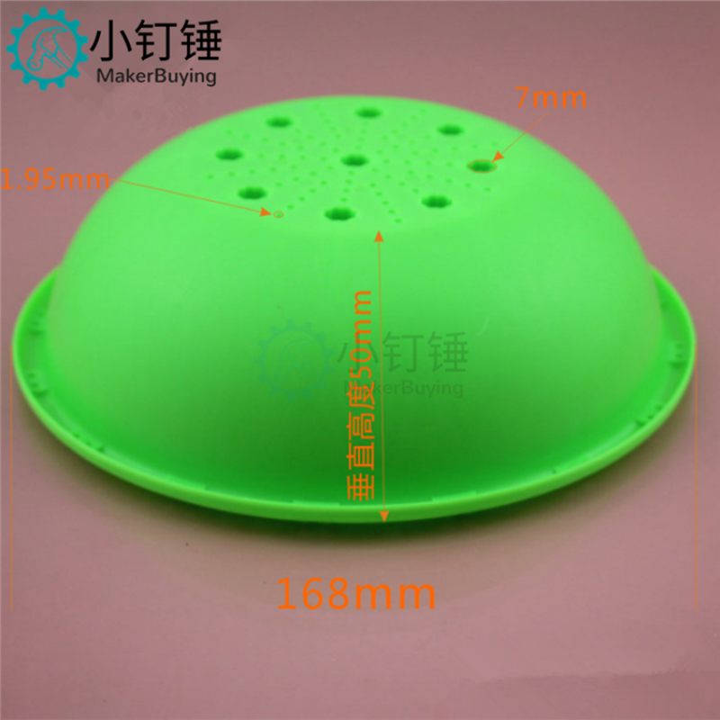 16850绿 八角盆 小水盆 多孔盘 底八角盆 科技积木零件