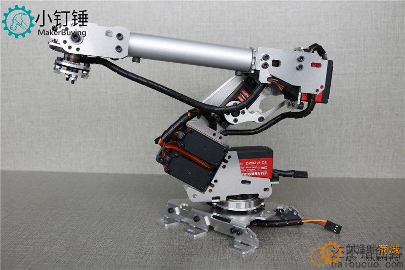 机械手臂金属铝合金工业机器人模型六轴机器人 for arduino带舵机