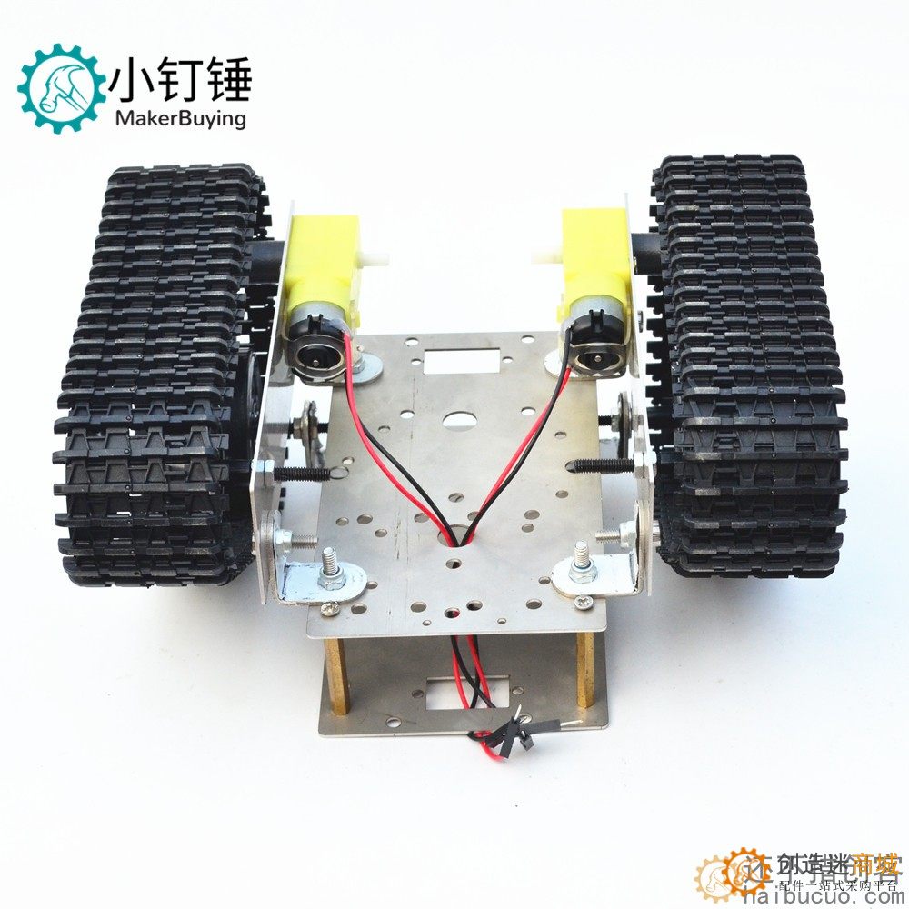 不锈钢双层越野SUV超经济坦克底盘智能小车履带机器人for arduino