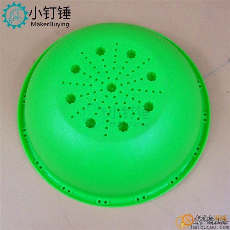 16850绿 八角盆 小水盆 多孔盘 底八角盆 科技积木零件