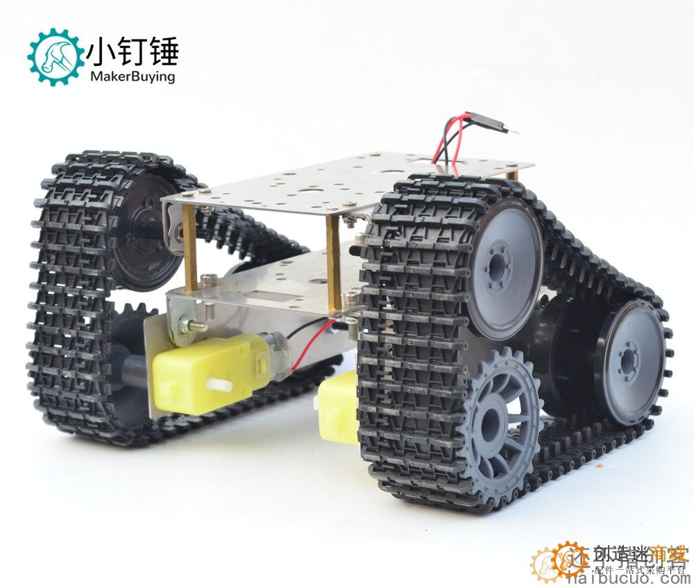 不锈钢双层越野SUV超经济坦克底盘智能小车履带机器人for arduino