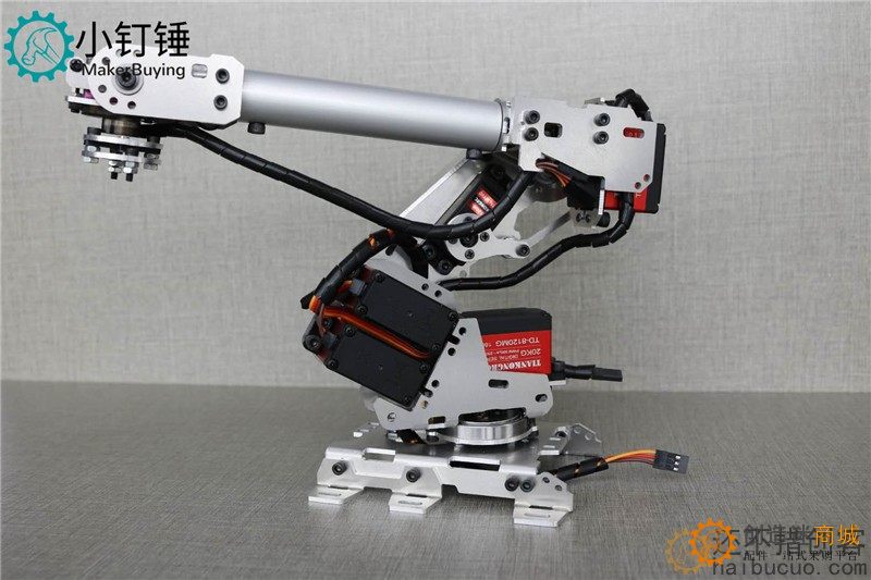 机械手臂金属铝合金工业机器人模型六轴机器人 for arduino带舵机