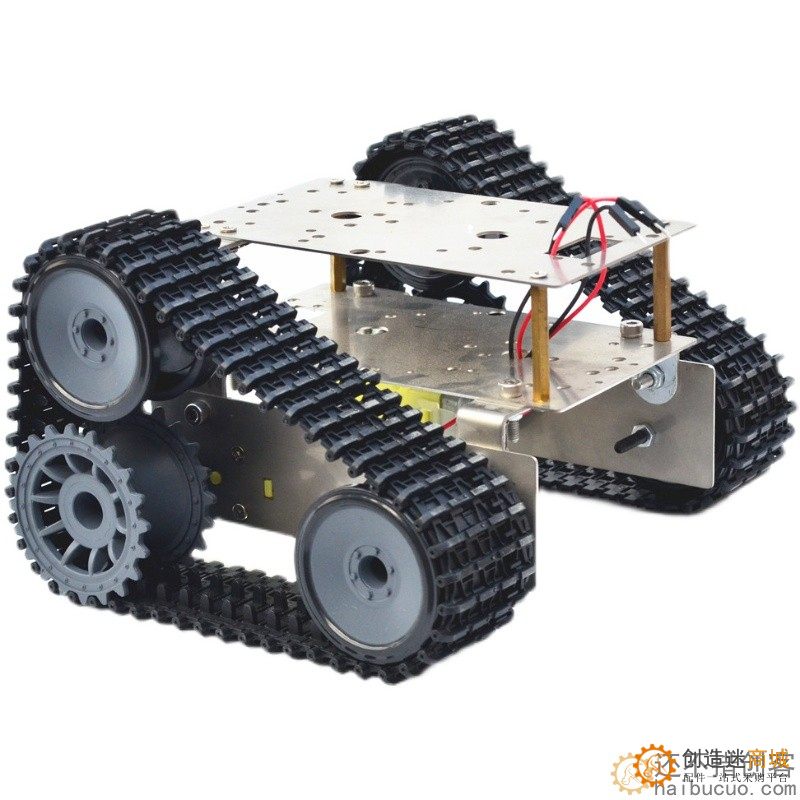 不锈钢双层越野SUV超经济坦克底盘智能小车履带机器人for arduino