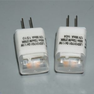 进口品牌G4灯珠led插脚低压12V1.1W水晶灯插泡 2700k暖色镜前小灯