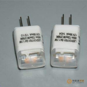 进口品牌G4灯珠led插脚低压12V1.1W水晶灯插泡 2700k暖色镜前小灯