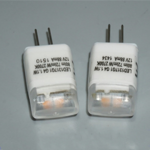进口品牌G4灯珠led插脚低压12V1.1W水晶灯插泡 2700k暖色镜前小灯