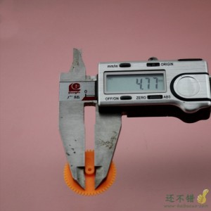 522A软橙红 软胶单层齿轮 齿片 易装版 玩具配件 紧配2mm的轴