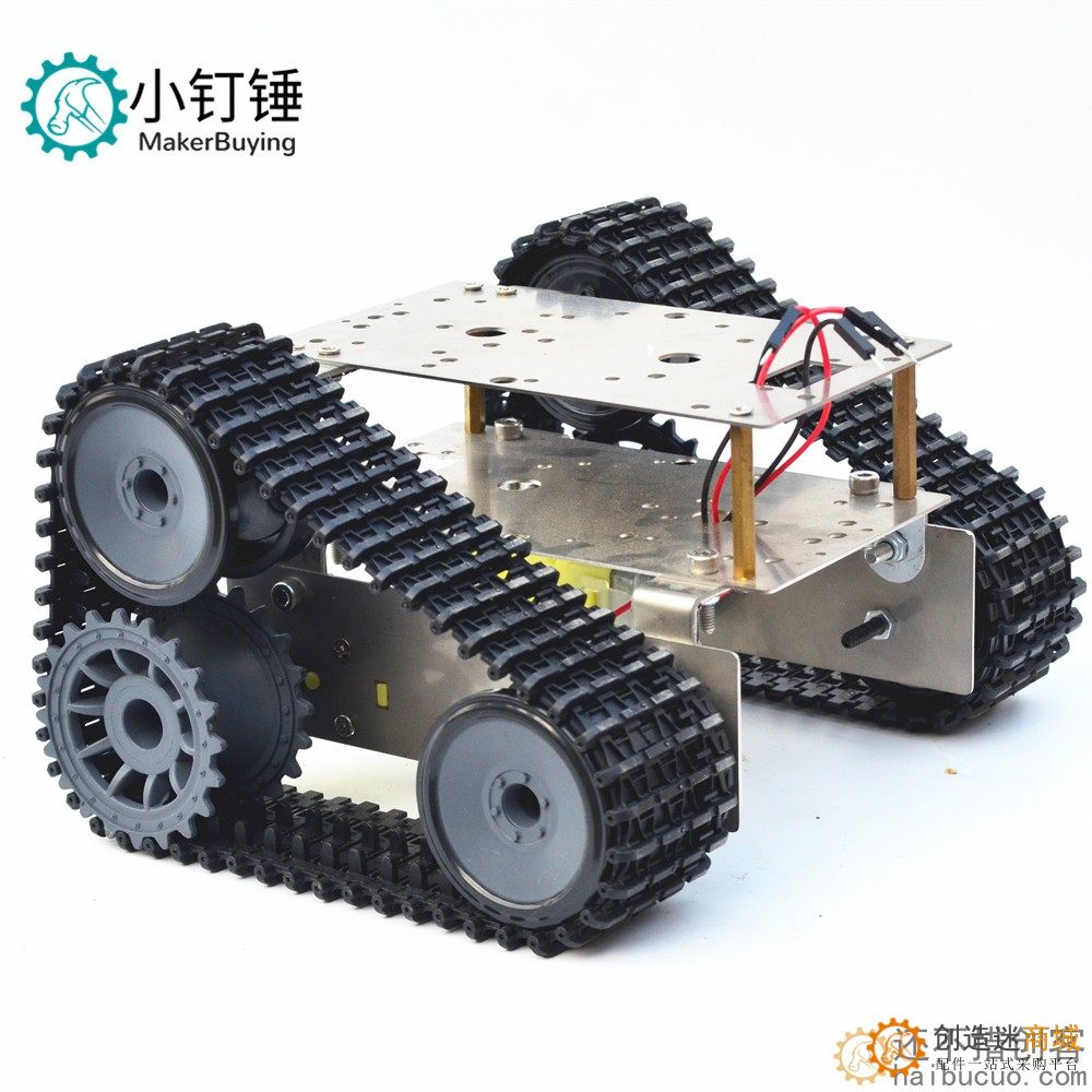 不锈钢双层越野SUV超经济坦克底盘智能小车履带机器人for arduino