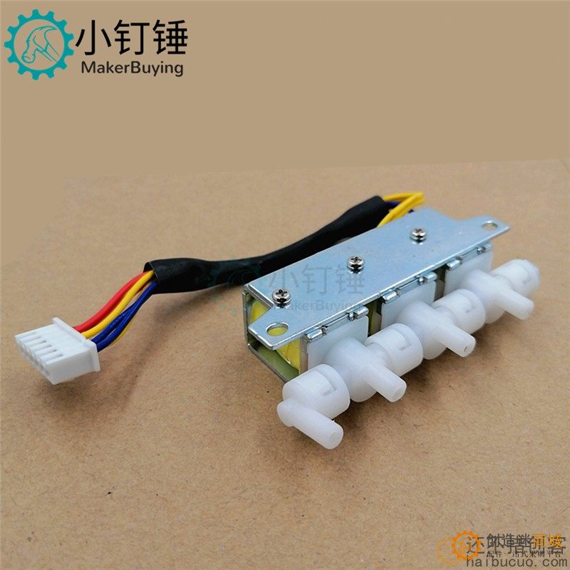 按摩床 常闭型 气阀 三气门 DC12V 多控制微型气阀 气体分配器