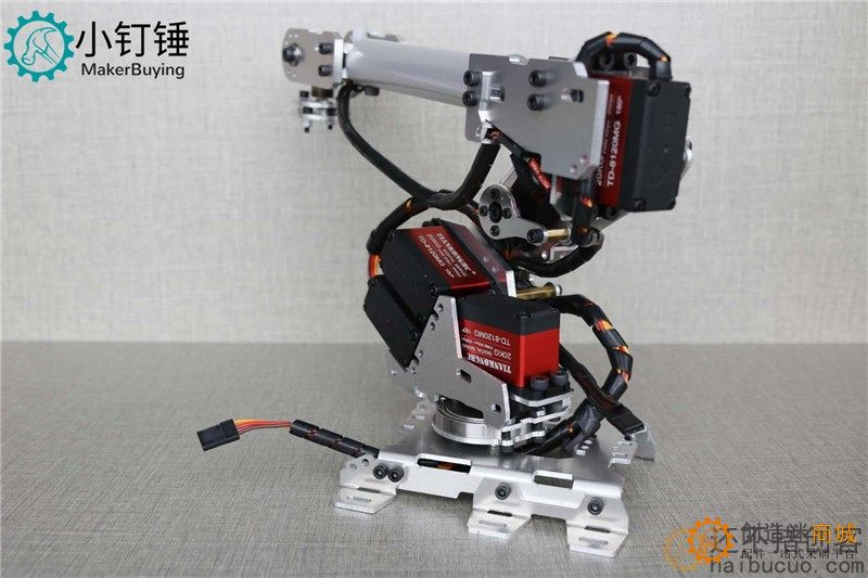 机械手臂金属铝合金工业机器人模型六轴机器人 for arduino带舵机