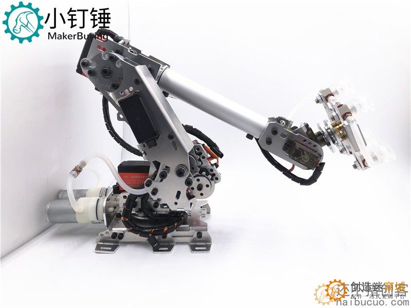 机械手臂 金属铝合金工业机器人模型 六轴机器人 for arduino吸盘
