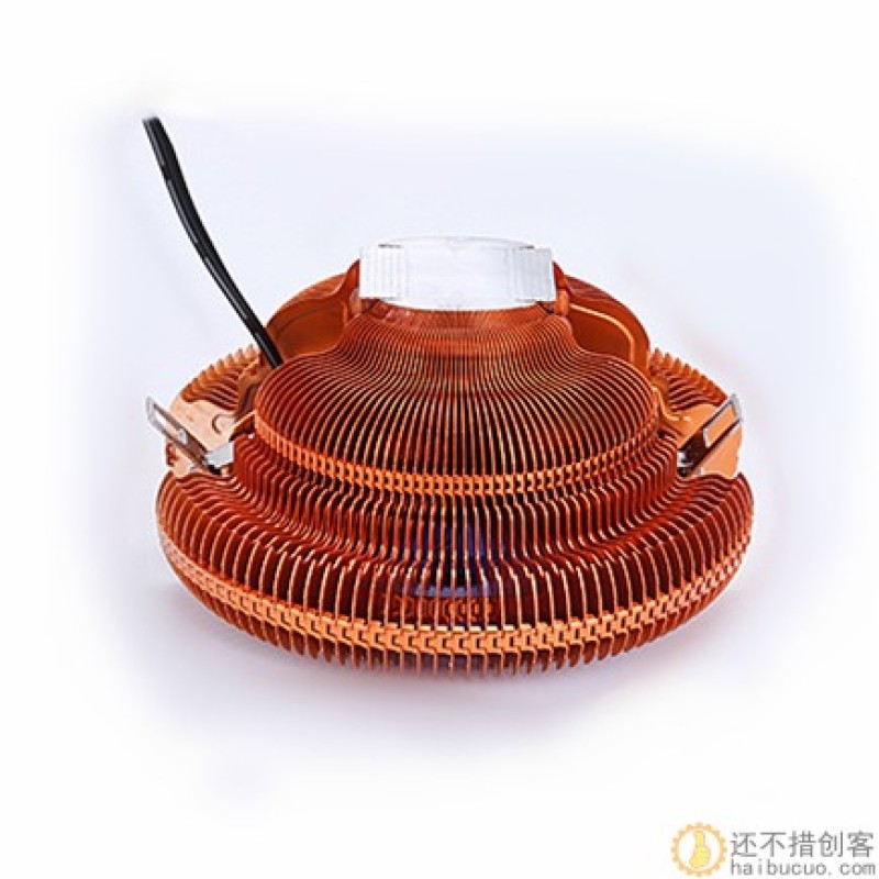 台式电脑多平台CPU风扇 lntel AMD 双热管1155/775静音散热器风扇