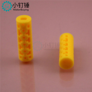 GZNT3712黄 瓜子碾头 TT碾棒 多孔圆柱 碾柱 科技积木零件