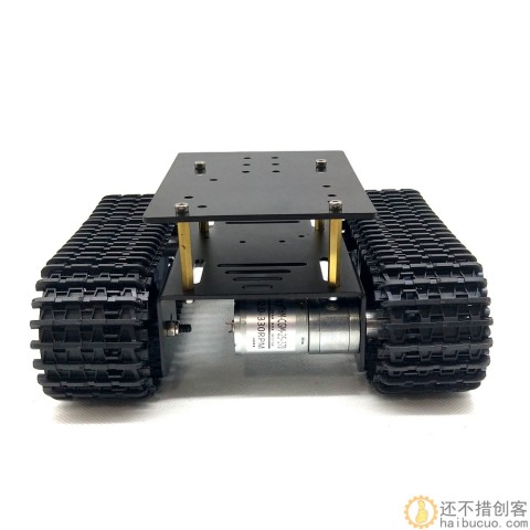 T10P履带式底盘 智能小车 坦克车机器人模型 橡胶履带