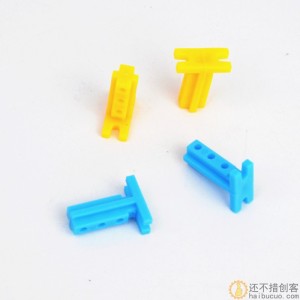 JG772015黄/蓝 脚杆码杆爪杆 塑料杆 塑料条DIY配件 科技积木零件