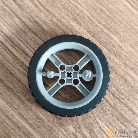 TT/N20马达自由轮子转兼容乐高内十字轴机器人智能小车直径65mm
