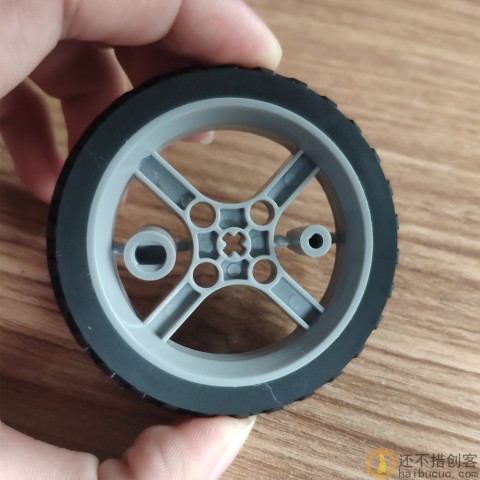 TT/N20马达自由轮子转兼容乐高内十字轴机器人智能小车直径65mm