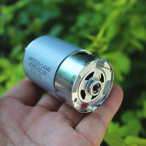550直流电机DC12V大功率高速马达电动工具电钻切割电磨车模船模
