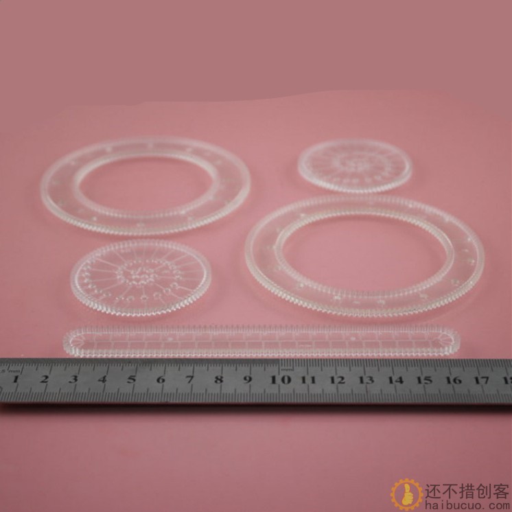 B192 22P明 万花尺 多变花尺 创意花尺 科技积木零件 玩具配件