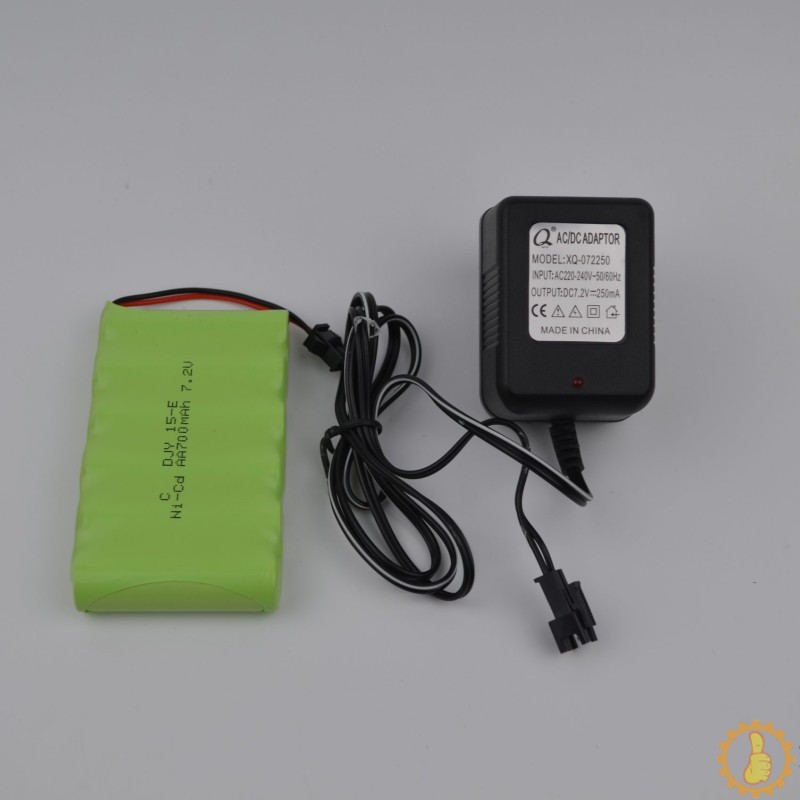 for arduino uno供电套装7.2v  700毫安镍镉电池组充电器