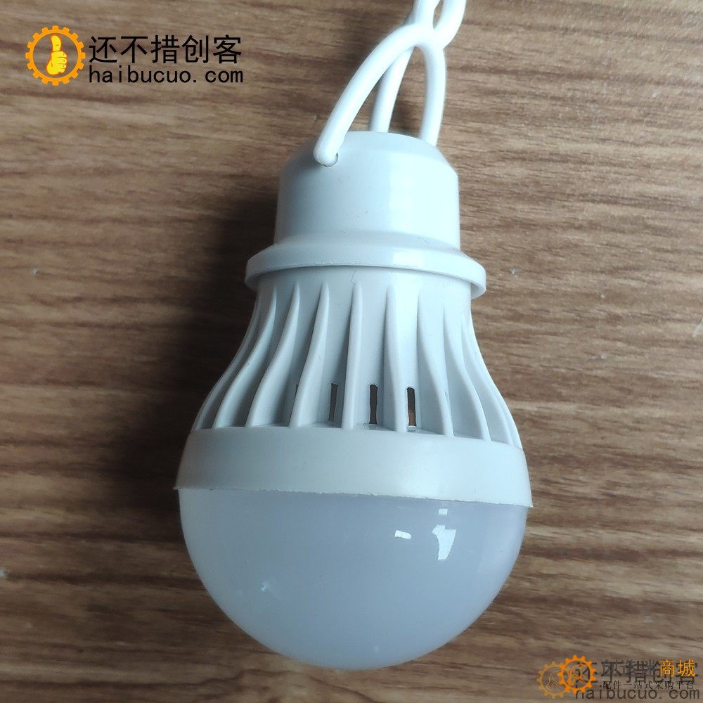 LED球泡灯 5V低压 USB球泡灯露营低压LED灯泡充电宝小夜灯USB灯泡