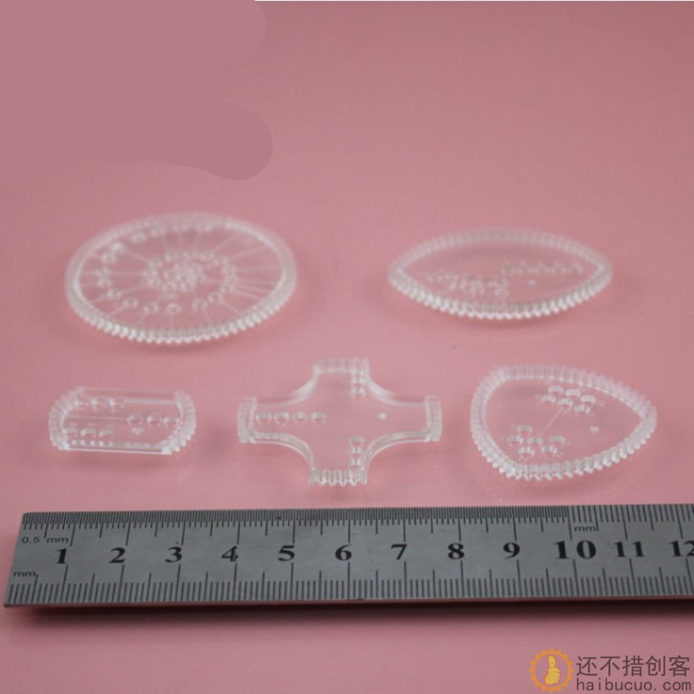 B192 22P明 万花尺 多变花尺 创意花尺 科技积木零件 玩具配件