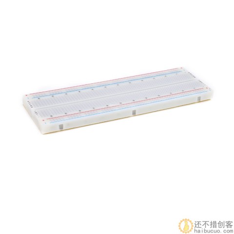优质面包板 400/830孔 红蓝线 迷你小板 实验板 长8.5CM 宽5.5CM