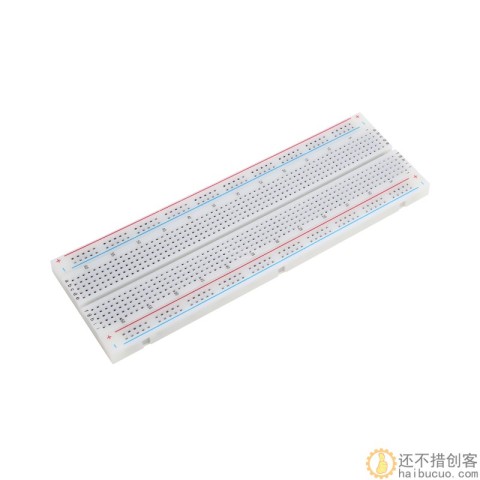优质面包板 400/830孔 红蓝线 迷你小板 实验板 长8.5CM 宽5.5CM