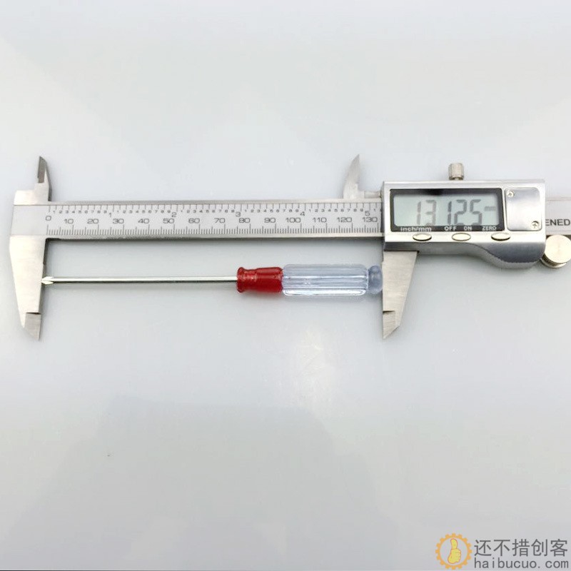 3寸水晶柄/迷你螺丝刀手动螺丝刀起子改锥 3*75mm总长130mm/87mm